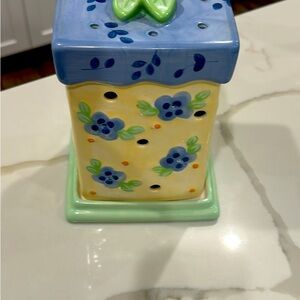 Pfaltzgraff summer breeze collection, ceramic candle holder